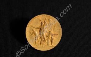 Sports medal gold in colour 1st Prize, Regimental
