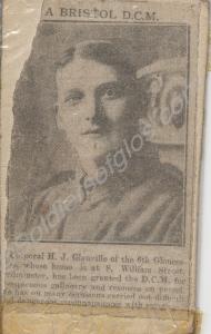 Newspaper cutting about 1640 Corporal Herbert Jame