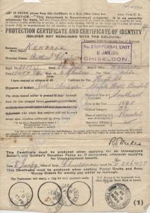 Protection Certificate and Certificate of Identity