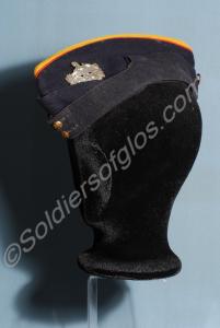 Other Ranks side cap with red piping and yellow cr