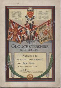 Commemorative discharge certificate. 5178244 Lance