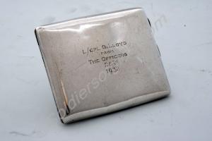 Silver plate cigarette case presented to 5178244 L