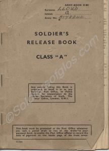 Soldiers Release Book.  5178244 Private G. Lloyd.