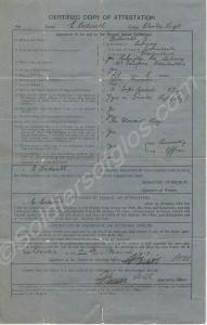 Certificate of Attestation, dated 1919. 40330 Priv