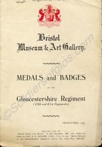 "Medals and Badges of the Gloucestershire Regiment