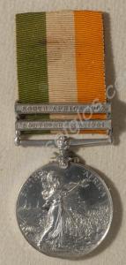 King's South Africa Medal with clasps for South Af
