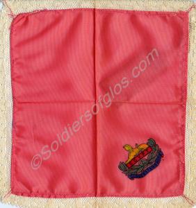Souvenir Handkerchief with front badge of the Glou