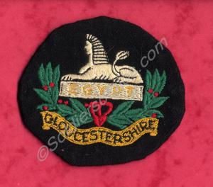 Regimental Blazer badge - embroidered in cotton on
