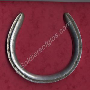 Aluminium horse shoe.