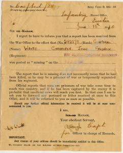 Army Form B104-83, reporting 5182273 Corporal Chri