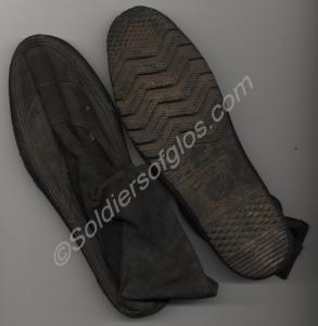 Japanese Army Patrol Shoes still showing traces of