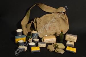 A.R.P. R.C. First aid kit satchel with carrying st