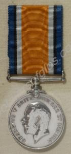 British War Medal. Awarded to 5443 Private Samuel