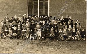 Children and their teachers of the British Army on