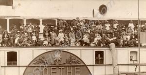 Regimental family outing on the Paddle Steamer "Go