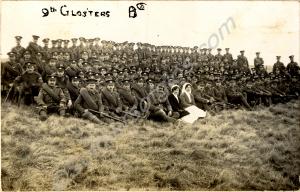 "9th Glosters 'B' Co. Front Row - Mr Fenning, Mr C