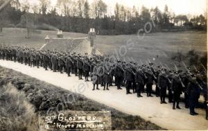 "9th Glosters Route Marching -  Mr Chamberlayne, M
