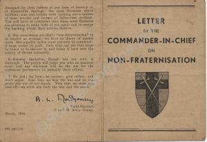 Letter by Field Marshal Bernard Law Montgomery on