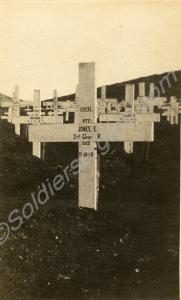 Grave of 19131 Private Edgar Jones.  2nd Battalion