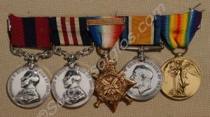 Group of five medals; Distinguished Conduct Medal,