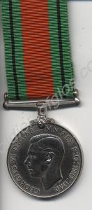 Defence Medal. Awarded to Second Lieutenant Talbot