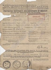 Army Form Z11 - Protection Certificate and Certifi