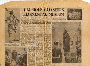 Newspaper cutting about the Soldiers of Gloucester