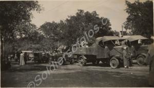 Cars and lorries. 1st Battalion, The Gloucestershi
