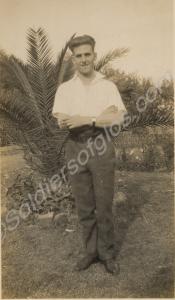 Soldier in shirtsleeves. 1st Battalion, The Glouce