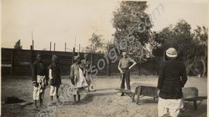 Digging with some locals. 1st Battalion, The Glouc