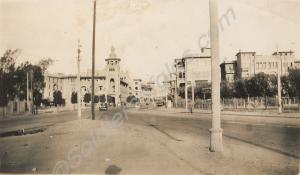 Street scene. 1st Battalion, The Gloucestershire R