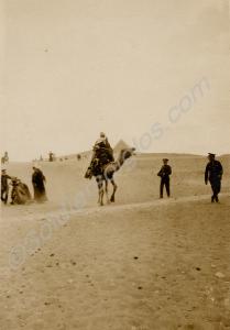 Camel rides by the Pyramids. 1st Battalion, The Gl