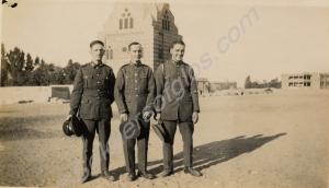 Soldiers by mosque. 1st Battalion, The Gloucesters