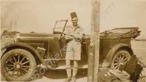 Car with driver. 1st Battalion,The Gloucestershire
