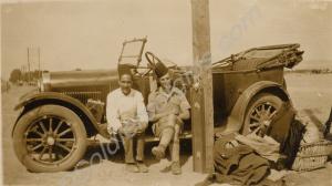 Car with driver and orderly. 1st Battalion,The Glo