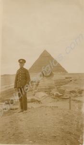 Soldier at the Pyramids. 1st Battalion,The Glouces