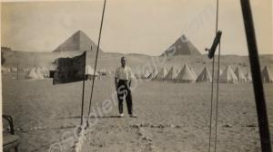 Soldier in camp. 1st Battalion, The Gloucestershir