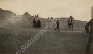 Camel rides by the Pyramids. 1st Battalion, The Gl