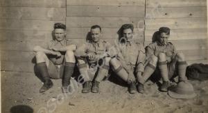 Four soldiers. 1st Battalion, The Gloucestershire