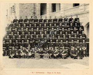 "A" Company - Major K.M. Davie. From the official