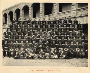 "B" Company - Captain F.C. Nisbet. From the offici