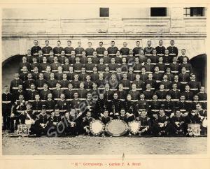 "E" Company - Captain F.A. Breul. From the officia