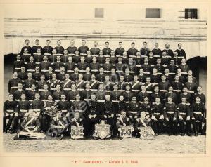 "H" Company - Captain J.E. Ruck. From the official