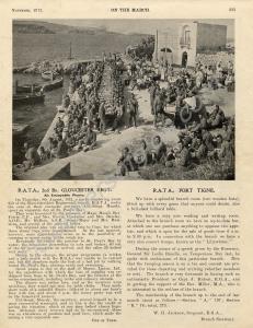 Clipping from "On The March" magazine", showing so