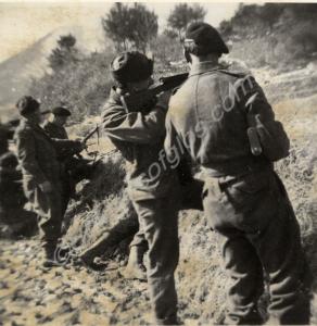 Target practice in Korea.  1st Battalion, The Glou