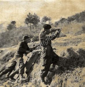 Target practice in Korea. 1st Battalion, The Glouc