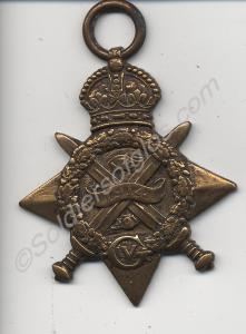 1914 Star with no clasp or ribbon. Awarded to 1512