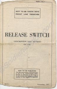 Instructions for booby trap device - Release Switc