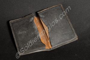 Leather wallet belonging to 202016 Private Cecil "