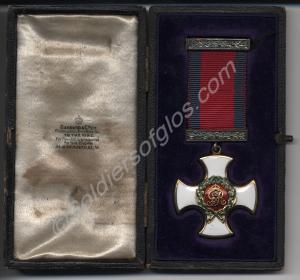 Distinguished Service Order in box. Awarded to Cap